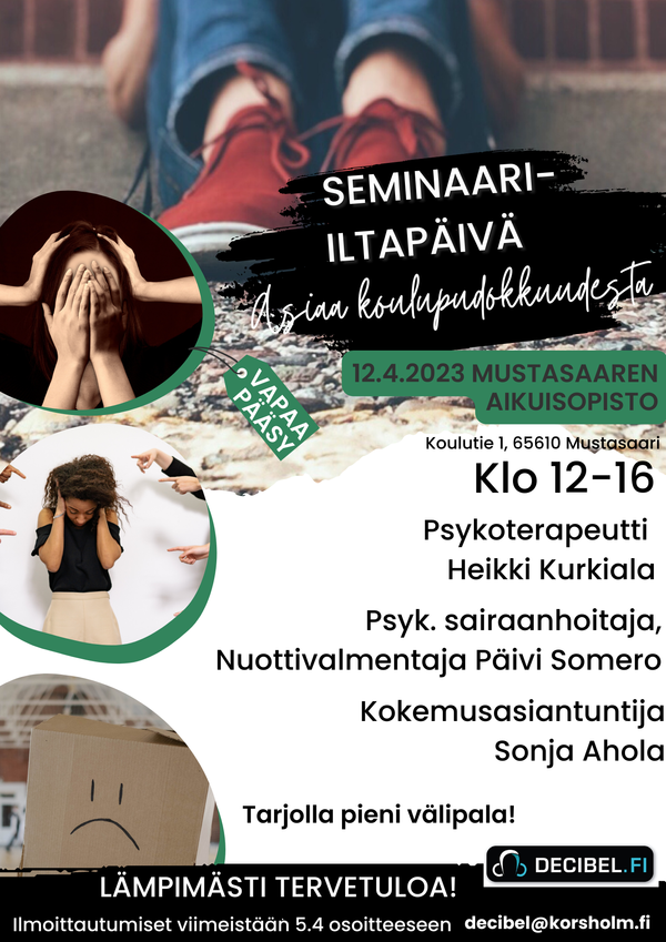 Kutsu Decibel-nuorisoportaalin seminaari-iltapäivään